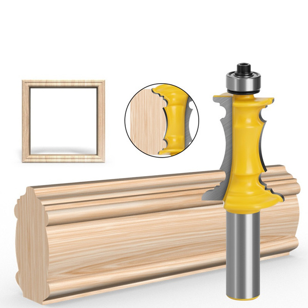 1pc 8mm 12mm 1/2inch Shank Drawer Molding & Mitered Door Edging Wood