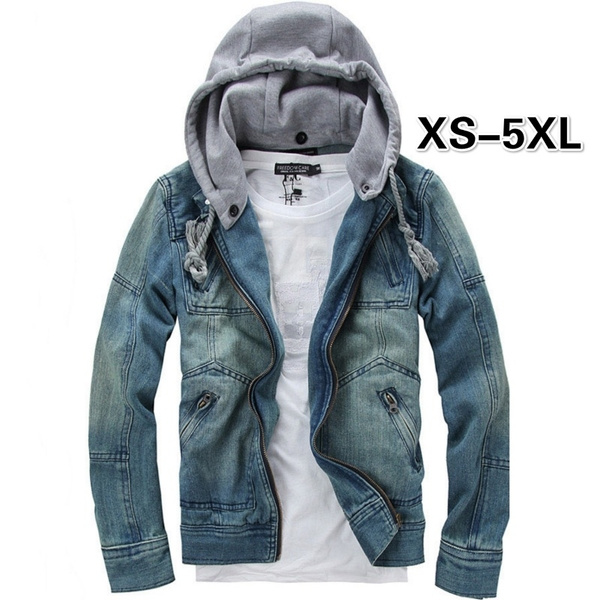 LIMITED COLLECTION Plus Size Black Hooded Distressed Denim Jacket | Yours  Clothing