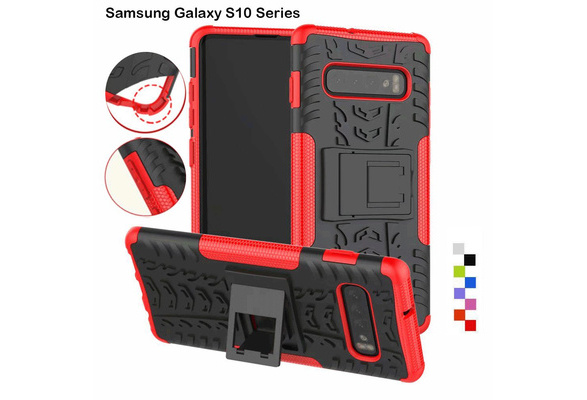 New Samsung Galaxy S10 Case, Heavy Duty Shockproof Rugged Impact Armor  Hybrid Kickstand Protective Cover Case for Samsung Galaxy S10 Plus S10 e S9  S8