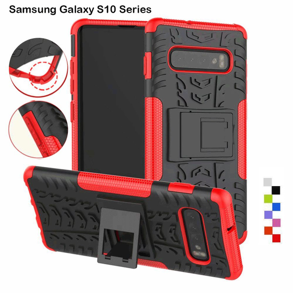 New Samsung Galaxy S10 Case, Heavy Duty Shockproof Rugged Impact Armor  Hybrid Kickstand Protective Cover Case for Samsung Galaxy S10 Plus S10 e S9  S8