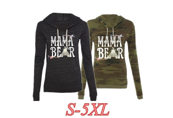 mama bear hoodie plus size