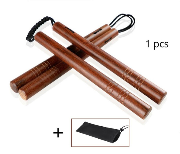 Nunchaku Rope Wood Two Sticks South American Rosewood Highgrade Wooden