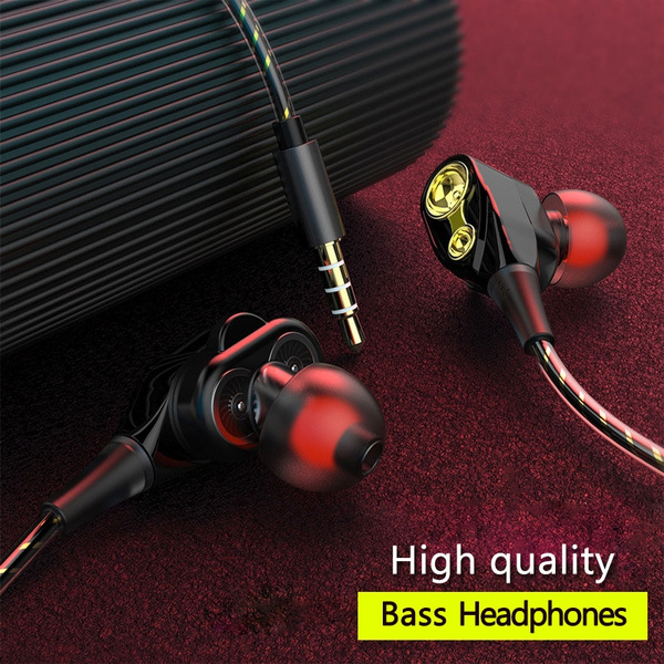 3.5mm HIFI Super Bass Headset In-Ear Earphone Stereo Earbuds Headphone Wired Mic 