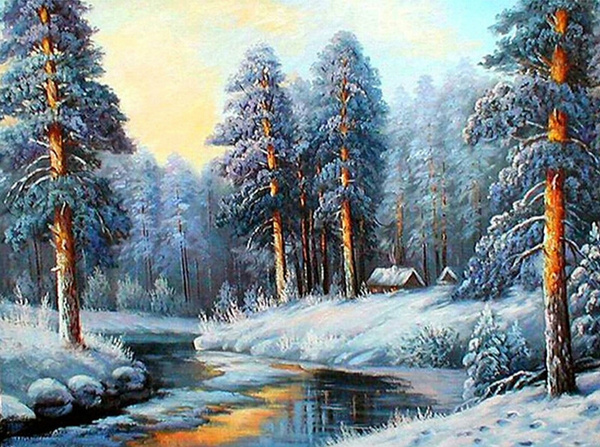 diamant, stickerei, schnee, malerei