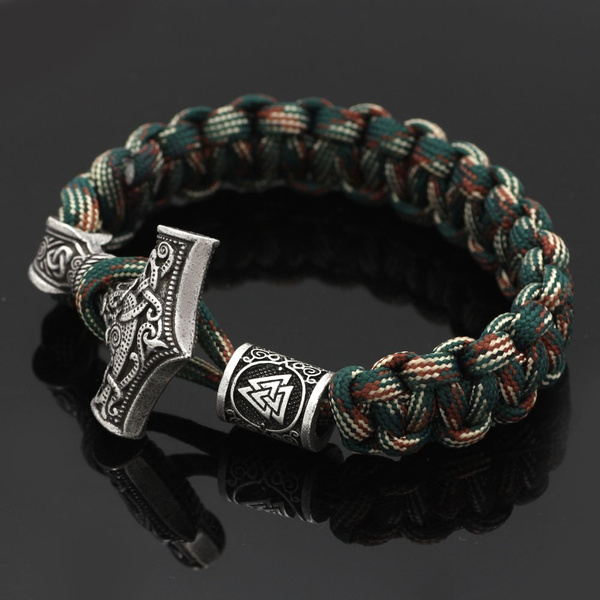 Twisted Rope Bracelet Camouflage