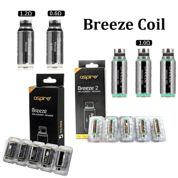Aspire Breeze 1 Breeze 2 Replacement Coil Core 1 2ohm 0 6ohm 1 0ohm Coils Wish Aspire Breeze 1 Breeze 2 Replacement Coil Core 1 2ohm 0 6ohm 1 0ohm Coils Wish