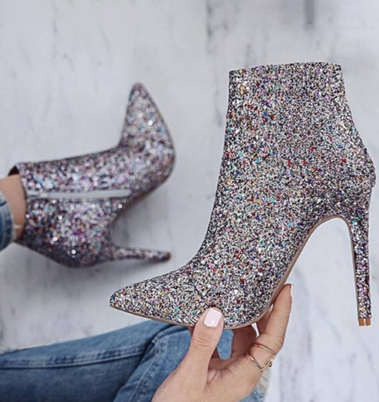 Sparkle Ankle Boot - Women - Shoes