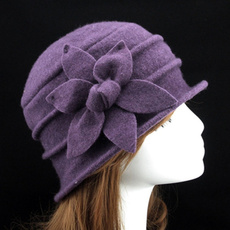 Warm Hat, Flowers, Winter, woolhat