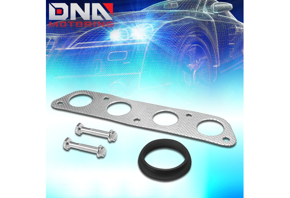 DNA Motoring GKTSET-NS0718L Aluminum Exhaust Manifold Header Gasket Set Replacement 