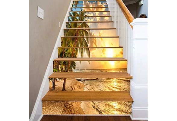 Details about   3D Tree sun 358 Stair Risers Decoration Photo Mural Vinyl Decal Wallpaper UK