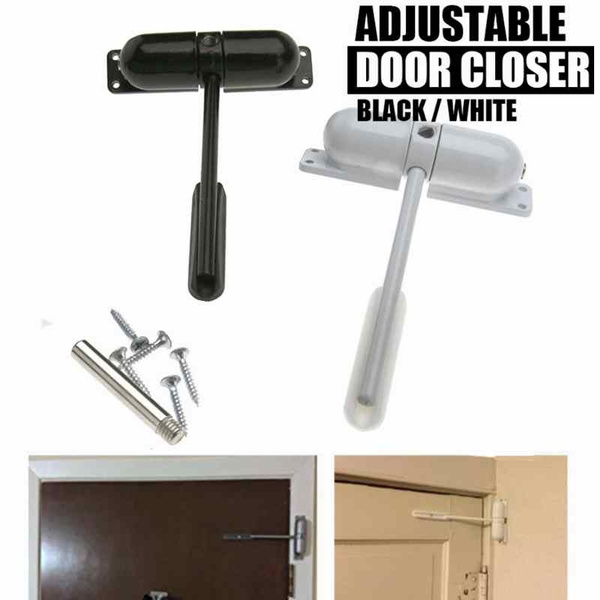 Auto Closing Surface Mounted Fire Rated Adjustable Door Closer Spring Loaded 