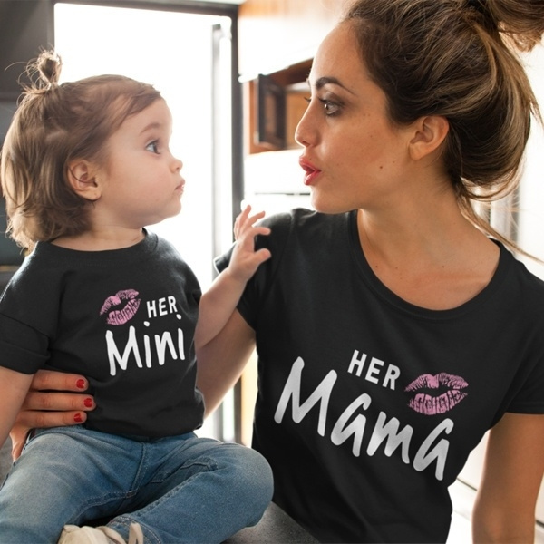 Mommy and Me Shirts Mother and Daughter Shirts Matching T Shirt Missing  Slice Couples Mother Daughter Father Son Tshirt Funny Graphic Tee | Wish