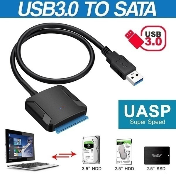 Usb 3 0 Usb 2 0 To Connect Sata 2 5inch 3 5inch Hard Disk Drive Ssd Adapter Converter Cable Wire Cord For Pc Laptop Desktop Wish