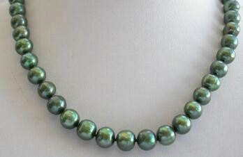 pearls, Verde, Joyería de pavo reales, Collar
