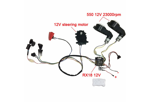 Children Electric Car Diy Modified Wires And Switch Kit With 2 4g Bluetooth Remote Control Self Made Baby Electric Car 12v Wish