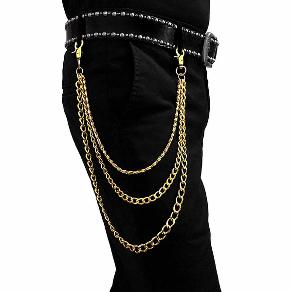 Cheap Key Chains Clip Biker Link Hip Hop Jewelry Rock Punk Wallet Chain  Belt Waist Pants Chain Gothic | Joom
