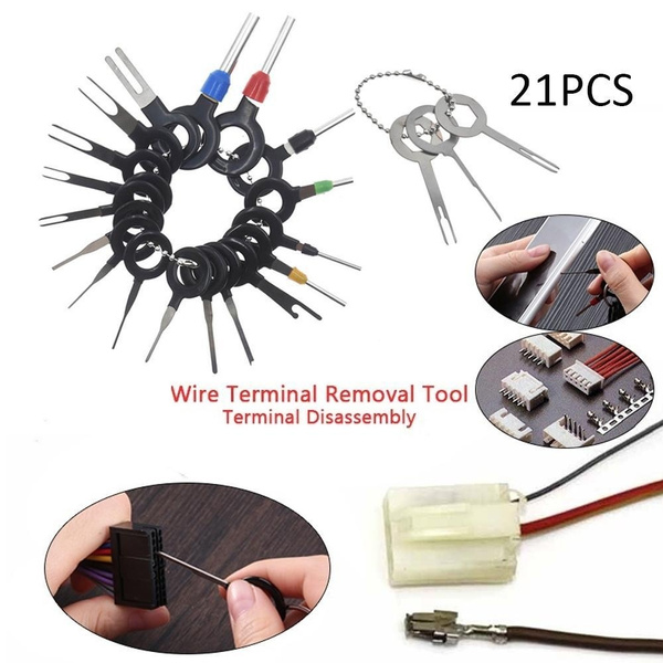 21Pcs Car Wire Terminal Removal Tool Wiring connector Pin Extractor Puller ! 