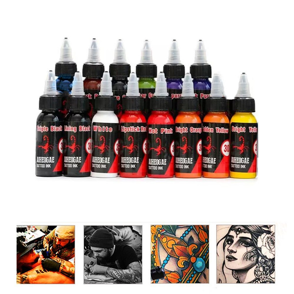 7 color permanent body paint tattoo ink color set tattoo art