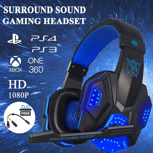 USB 3.5mm Surround Stereo Gaming Headset Headband Headphone with Mic For PC Hot