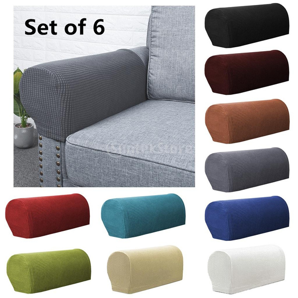 Happyorder Set Of 6 Premium Stretch Sofa Armrest Covers Chair Recliner Arm Slipcovers Wish Happyorder Set Of 6 Premium Stretch, Armrest Covers For Recliners