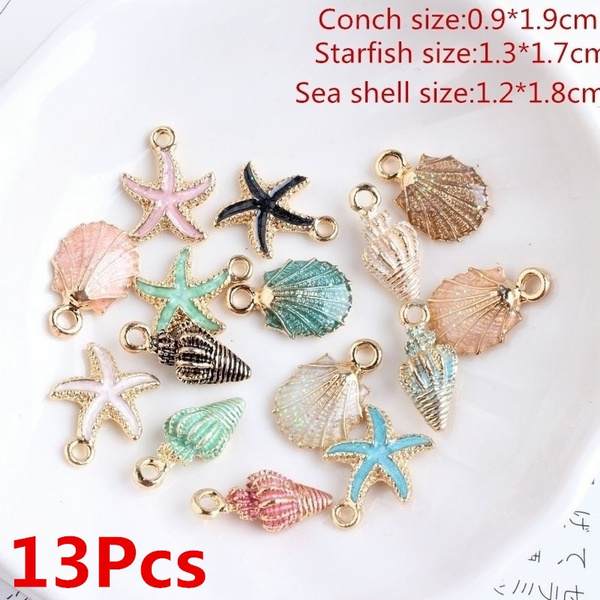 Summer Conch Seashell Charm Accessories 