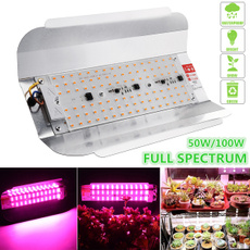 50/100W Full Spectrum LED Plant Grow Light for Flower Veg Hydroponics Waterproof Greenhouse Plants Lamps