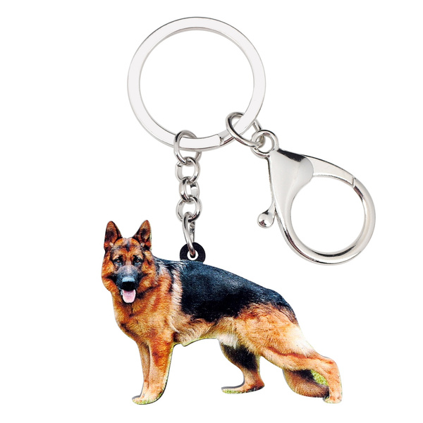 I LOVE MY DOG KEY CHAIN GERMAN SHEPHERD 
