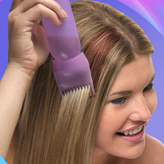Empty Hair Dye Bottle with Brush Applicator, Hair Salon, Hair Dye Bottle, Hairdressing Tool