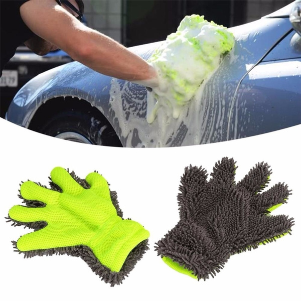 car washing hand mitt