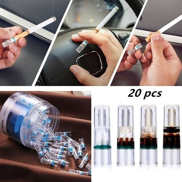 20pc Disposable Reduce Tar Smoking Cigarette Holder Filter Tobacco ...