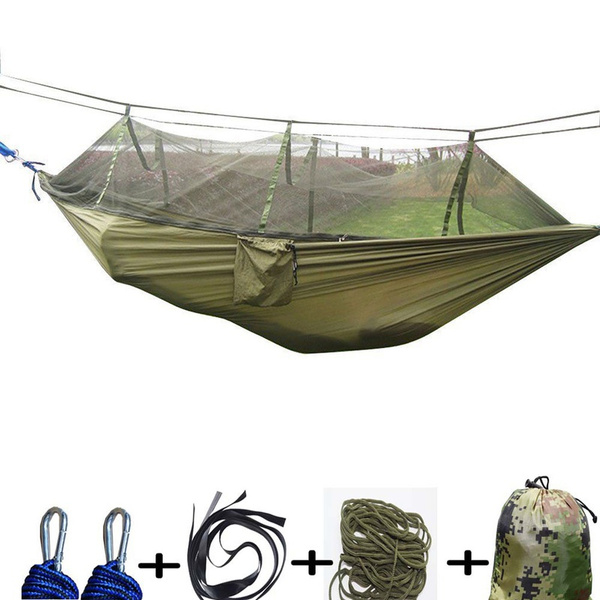 Military Jungle Hammock Mosquito Net Camping Travel Parachute Hanging Bed Tent Outdoor Tool Gift Wish