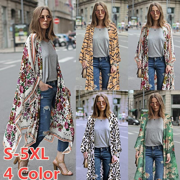leopard kimono cardigan