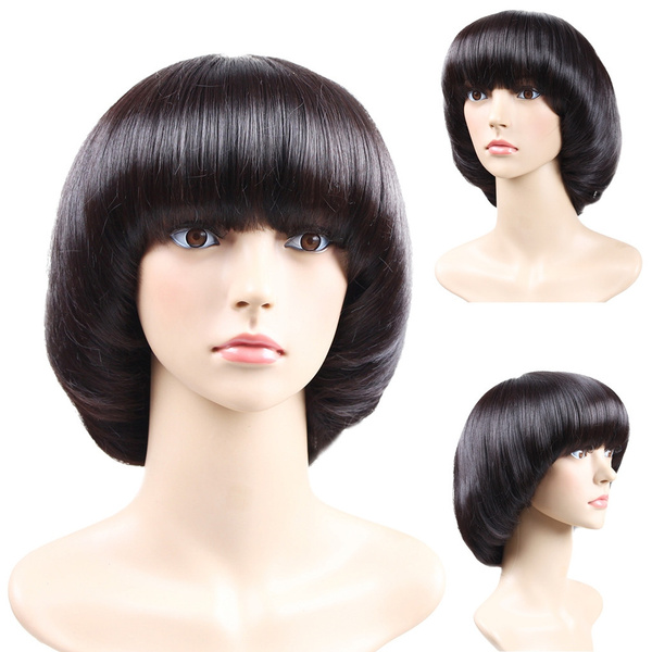 mushroom hairstyle wig