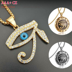 goldplated, Steel, eye, Jewelry