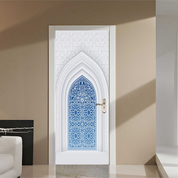 Fine Design Arabic Style Door Decation Wall Sticker Wallpaper Stickers Home Decor Wish - Arabic Home Decor Style Fine Design Arabic Style Door Decation Wall Sticker Wallpaper Stickers Home Decor Wish - Arabic Home Decor Style