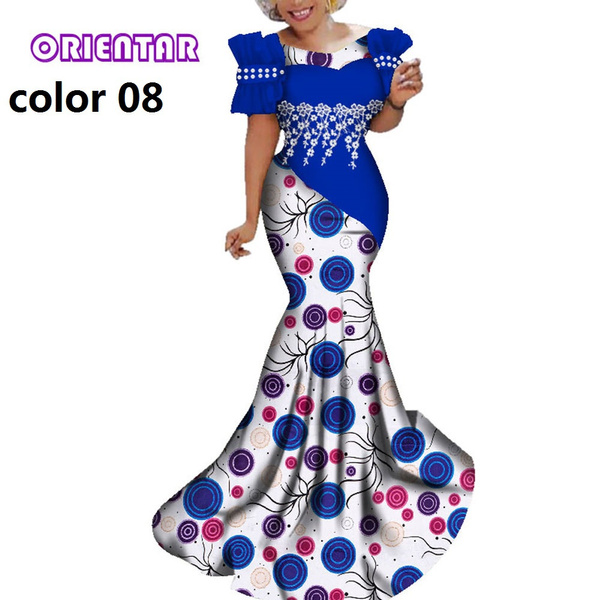 Fashion Summer African Dresses for Women Long Party Dress