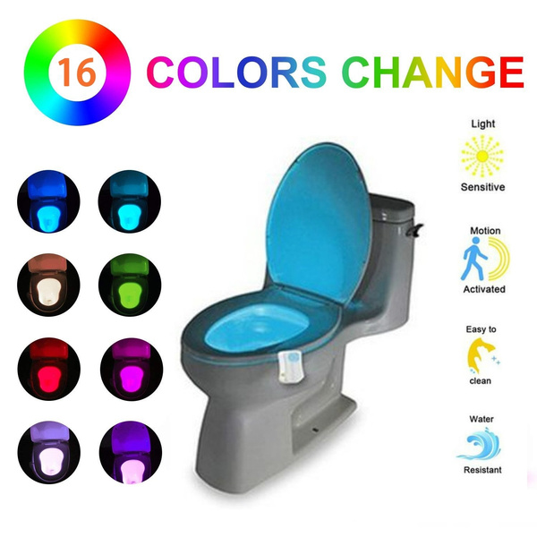 16-Color Toilet Night Light  Motion Activated Toilet Night Light 
