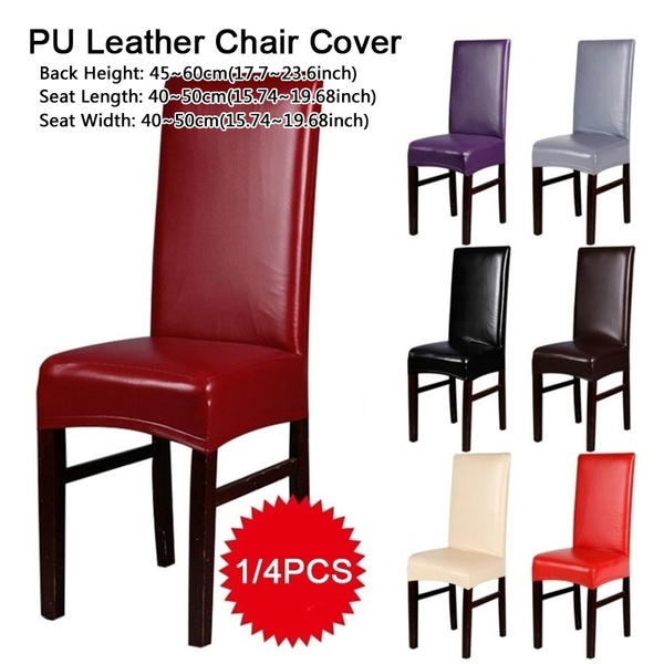 Waterproof Pu Leather Dining Chair, Leather Dining Chair Covers Uk