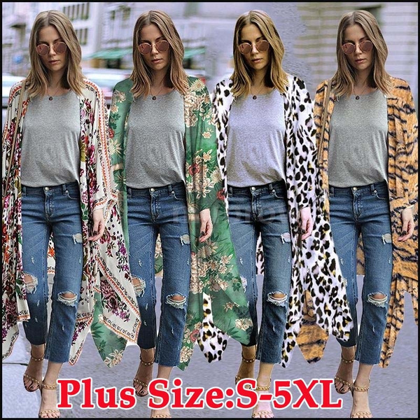 plus size boho kimono