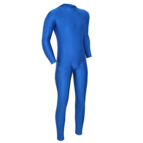 Men's Spandex Bodysuit Full Body Unitard Skin Tight Leotard Yoga Costume Wish