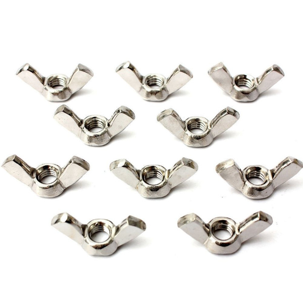 10PCS M6x12 Galvanized Screws /& Bolts Steel Wing Butterfly Thumb Screw Metric Machine Screws