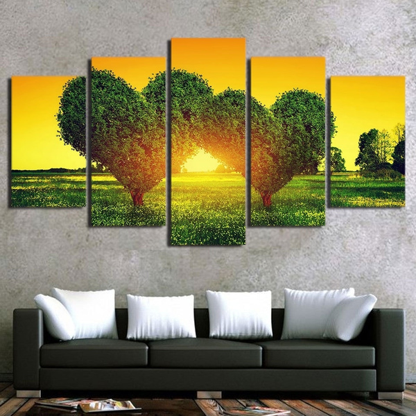 Featured image of post Tree Love Couple Wall Painting - Gold love kiss canvas abstract art picture print paintings wall decor uk!