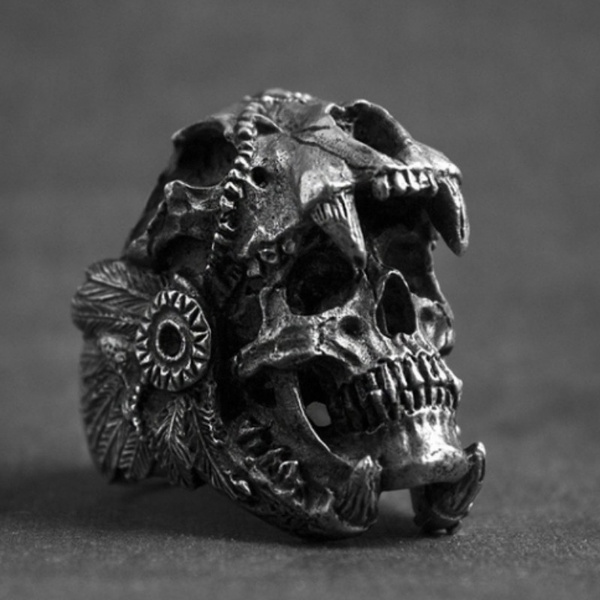 Boys skull ring sale