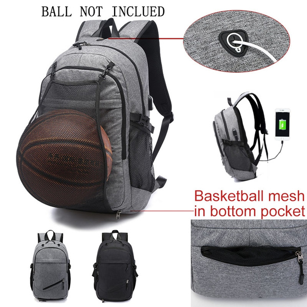Gym Bags Basketball Sports Backpack Football Net Usb Charging Backpacks Laptop 