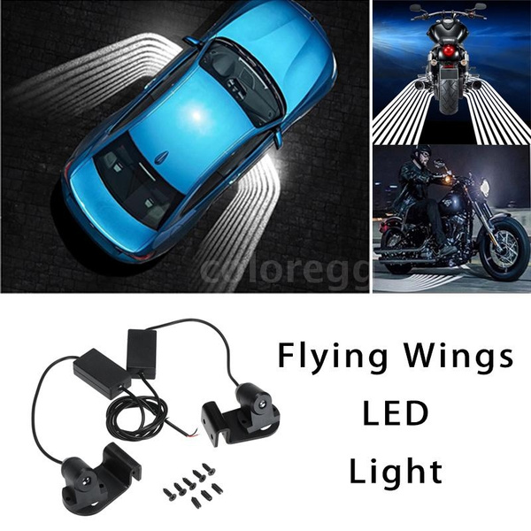 Car LED Light Ghost Shadow Courtesy Angel Wings Projector Light