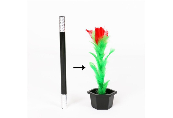 Comedy Magic Wand To Flower Magic Trick Kid Show Prop Toys Kid Gift SP 