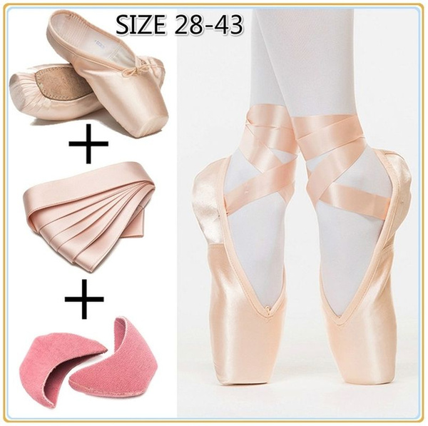Adult Ballet Pointe Dance Shoes Ladies 