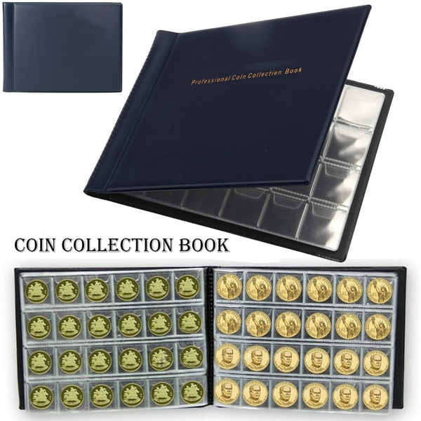 120/240 Pockets Coins Holders Medallions Badges Collecting