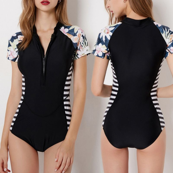 short sleeve bathing suit plus size