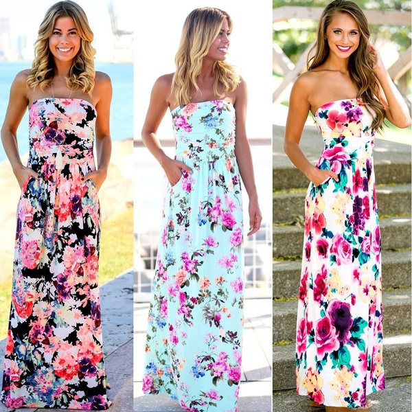 beach dress floral